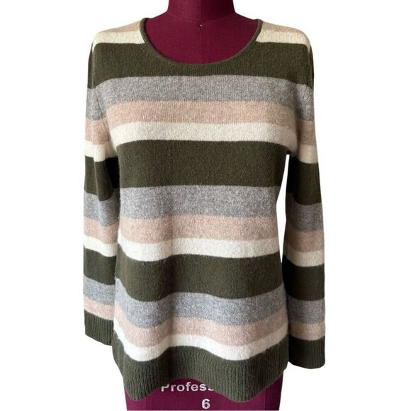 41Hawthorn Multicolor Striped Cashmere Crewneck Sweater size S - Picture 2 of 7